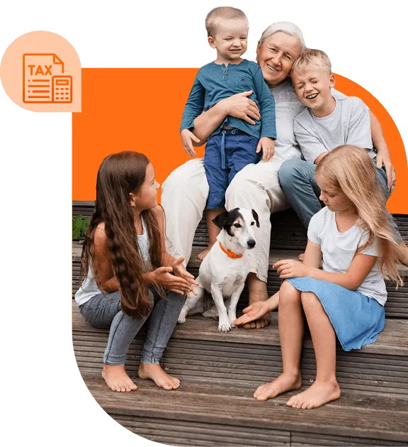 Illustration showing inheritance tax planning strategy for estate protection